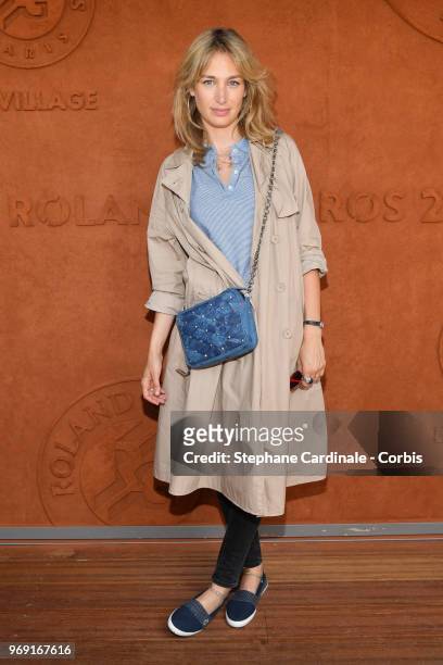 Actress Pauline Lefevre attends the 2018 French Open - Day Twelve at Roland Garros on June 7, 2018 in Paris, France.