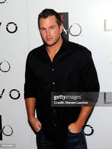 Doug Reinhardt arrives for Paris Hilton's birthday party at Tao Nightclub at the Venetian on February 20, 2010 in Las Vegas, Nevada.