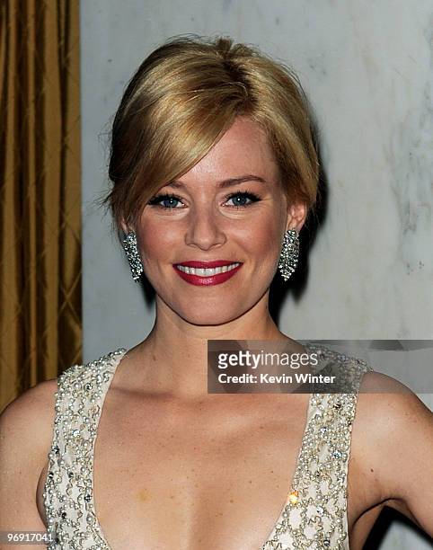 Actress Elizabeth Banks arrives at The Scientific and Technical Awards presented by the Academy of Motion Picture Arts and Sciences at the Beverly...