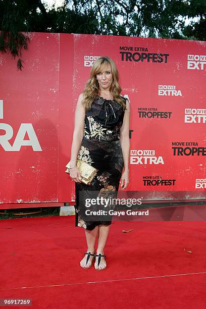 Actress Toni Collette arrives on the red carpet at the Tropfest 2010 shoft film festival at The Domain on February 21, 2010 in Sydney, Australia.