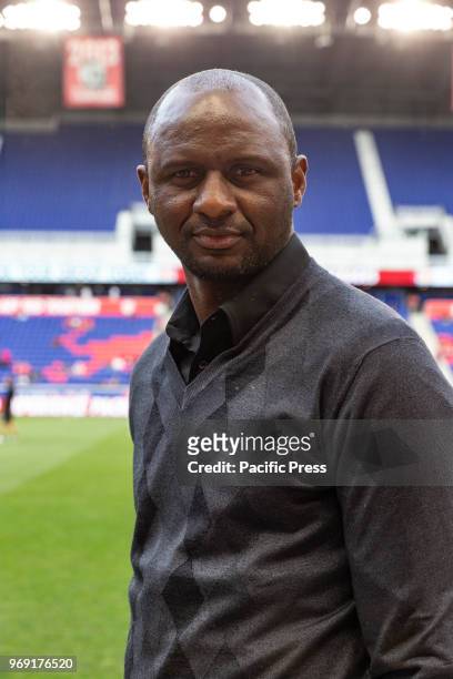 Patrick Vieira coach of NYCFC attends 4th round Lamar Hunt US Open Cup game against Red Bulls at Red Bull arena. Red Bulls won 4 - 0.