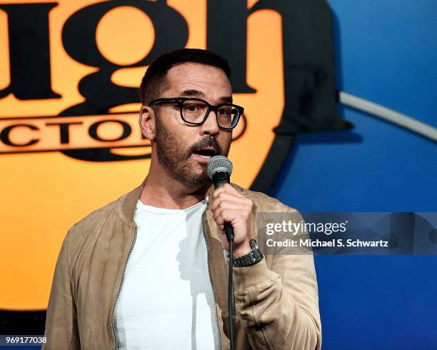 Actor Jeremy Piven performs at the Sarcoma-Oma Foundation Comedy Benefit at The Laugh Factory on June 6, 2018 in West Hollywood, California.