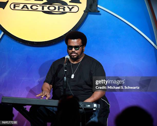 Comedian Craig Robinson performs at the Sarcoma-Oma Foundation Comedy Benefit at The Laugh Factory on June 6, 2018 in West Hollywood, California.