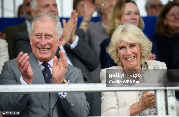 Prince Charles, Prince of Wales and Camilla, Duchess of Cornwall, who is also Vice-President of the Royal Cornwall Agricultural Association attend...