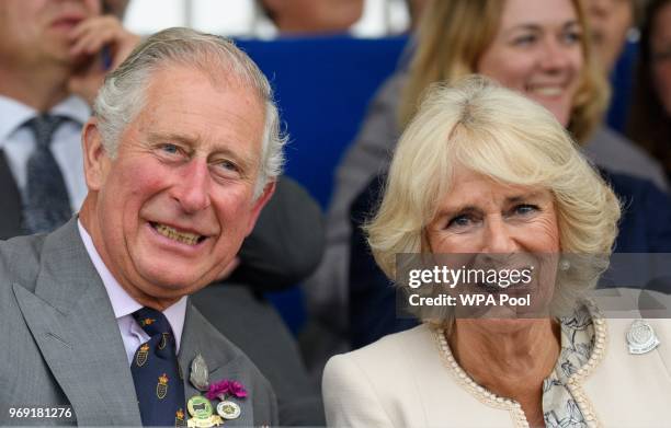 Prince Charles, Prince of Wales and Camilla, Duchess of Cornwall, who is also Vice-President of the Royal Cornwall Agricultural Association attend...