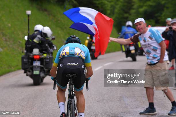 Dario Cataldo of Italy and Astana Pro Team / Fan Public / French Flag / during the 70th Criterium du Dauphine 2018, Stage 4 a 181km stage from...