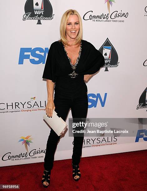 Jenny McCarthy arrives at the 8th Annual World Poker Tour Invitational at Commerce Casino on February 20, 2010 in City of Commerce, California.