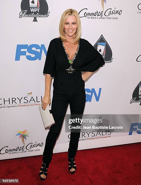 Jenny McCarthy arrives at the 8th Annual World Poker Tour Invitational at Commerce Casino on February 20, 2010 in City of Commerce, California.