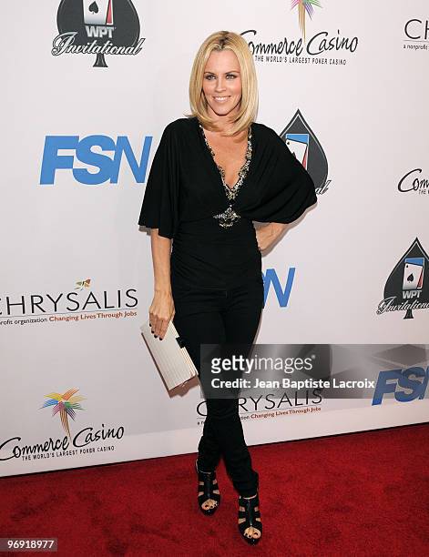 Jenny McCarthy arrives at the 8th Annual World Poker Tour Invitational at Commerce Casino on February 20, 2010 in City of Commerce, California.