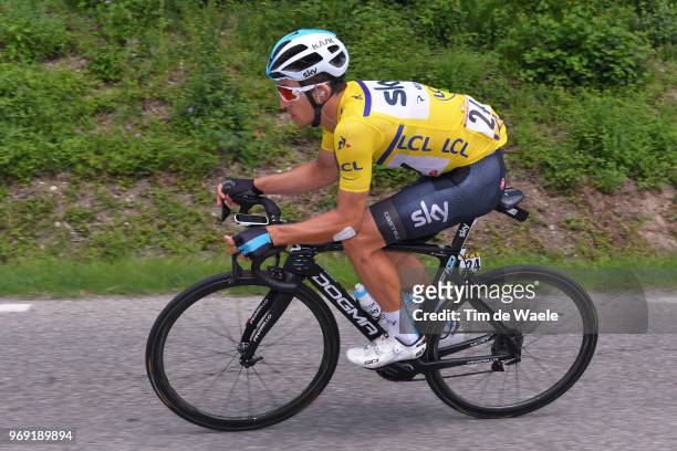 Michal Kwiatkowski of Poland and Team Sky Yellow Leaders Jersey / during the 70th Criterium du Dauphine 2018, Stage 4 a 181km stage from...