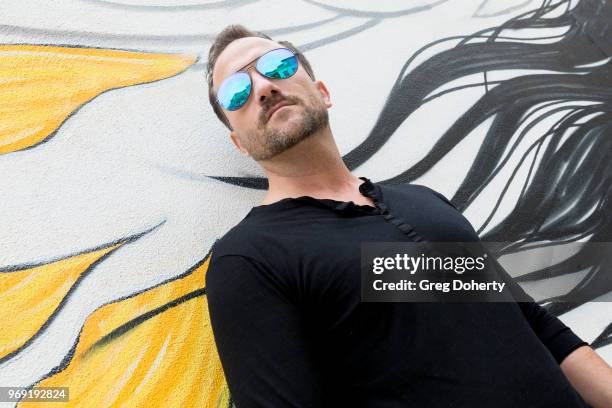 Actor Brian Rodda showcases Foster Grant Sunglasses at the Giveback Day at TAP - The Artists Project on June 6, 2018 in Los Angeles, California.