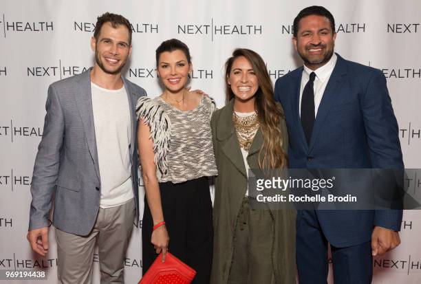 Co-owner of Next Health Kevin Peake, TV personality Ali Landry, celebrity hairstylist Riawna Capri and CEO of Next Health Darshan Shah M.D. Attend...