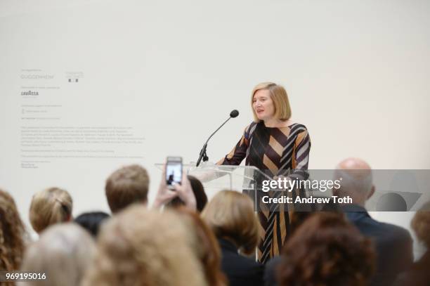 Director of the Annette and Alberto Giacometti Foundation, Catherine Grenier speaks as Lavazza continues to grow its partnership with Solomon R....