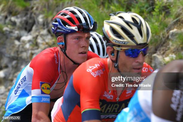 Bob Jungels of Luxembourg and Team Quick-Step Floors / during the 70th Criterium du Dauphine 2018, Stage 4 a 181km stage from Chazey-sur-Ain to...