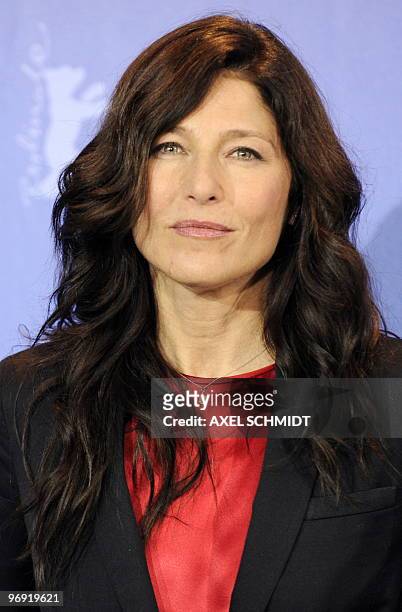 Actress Catherine Keener poses for photographers at the photocall for the film "Please Give" during the 60th Berlinale Film Festival in Berlin...