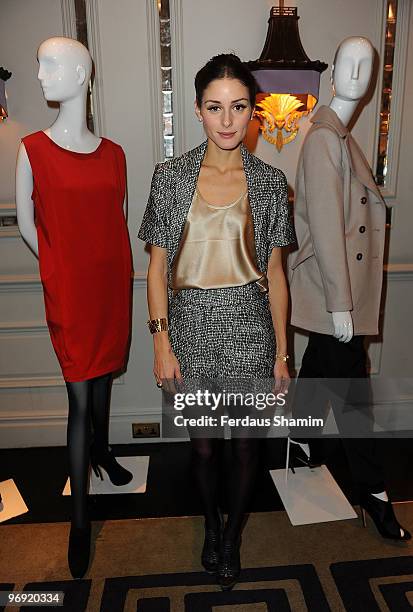 Olivia Palermo attends a screening of 'Freda' hosted by Olivia Palermo at The Langham Hotel on February 21, 2010 in London, England.