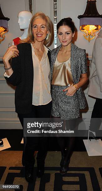 Olivia Palermo and Ruth Chapman attend a screening of 'Freda' hosted by Olivia Palermo at The Langham Hotel on February 21, 2010 in London, England.