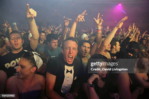 Audience members are seen at the Hollywood Palladium on February 21, 2010 in Hollywood, California.