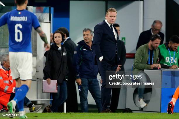 Coach Ronald Koeman of Holland during the International Friendly match between Italy v Holland at the Allianz Stadium on June 4, 2018 in Turin Italy