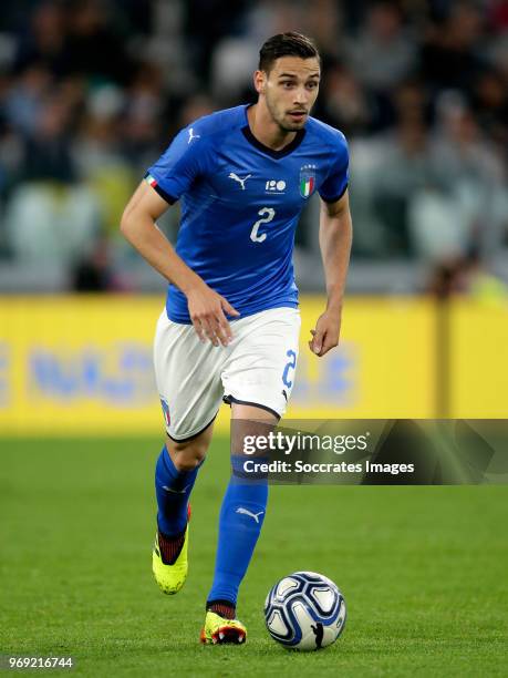 Mattia de Sciglio of Italy during the International Friendly match between Italy v Holland at the Allianz Stadium on June 4, 2018 in Turin Italy