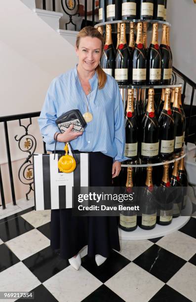 Anya Hindmarch attends the Moet Summer House VIP launch night on June 7, 2018 in London, England.