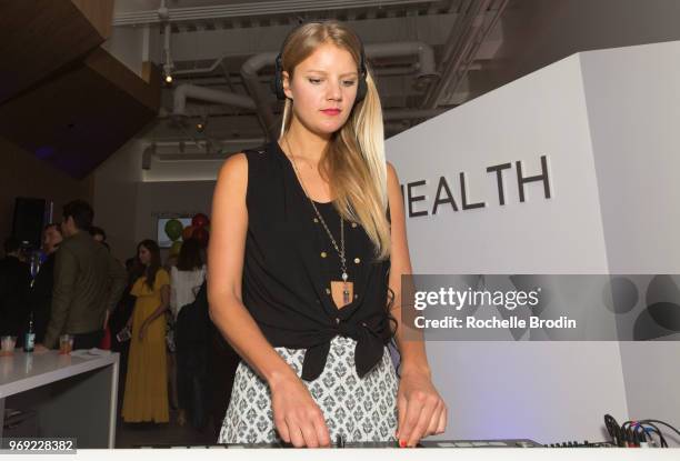 Color with Sound attends the Next Health Grand Opening at the Westfield, Century City on June 6, 2018 in Los Angeles, California.