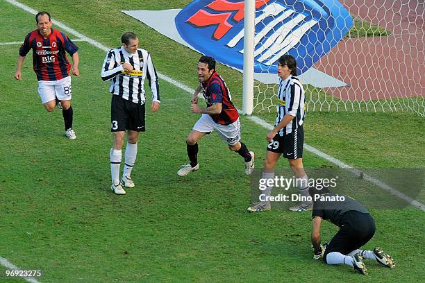 Antonio Busce' of Bologna celebrates after scoring his first goal during the Serie A match between Bologna FC and Juventus FC at Stadio Renato...