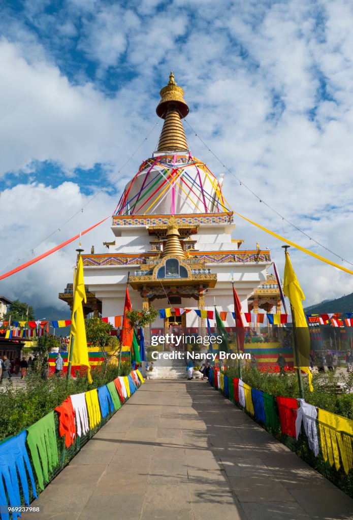 National Memorial Chorten (Stupa) in Bhutan.