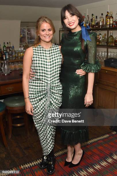 Louise Troen and Bumble Ambassador Daisy Lowe attend the launch of Bumble's #bodyconfidante campaign at Soho House on June 7, 2018 in London, England.