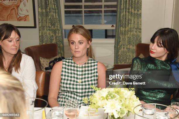 Louise Troen, and Bumble Ambassador Daisy Lowe attend the launch of Bumble's #BodyConfidante campaign at Soho House on June 7, 2018 in London,...