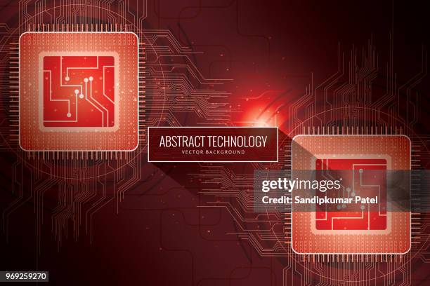 circuit board chip background - computer hardware engineer stock illustrations