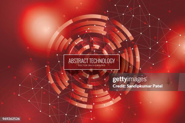 polygonal geometric networking connection concept background - sharing load stock illustrations