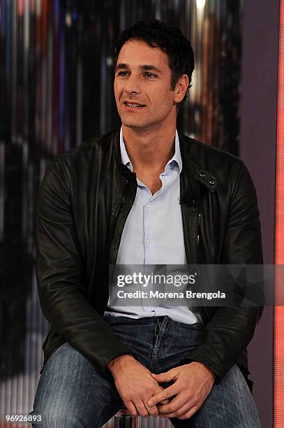 Raul Bova during the Italian TV show "Quelli Che il Calcio" on February 21, 2010 in Milan, Italy.