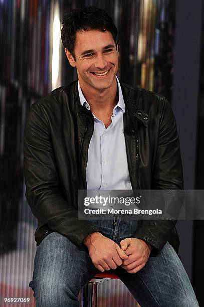 Raul Bova during the Italian TV show "Quelli Che il Calcio" on February 21, 2010 in Milan, Italy.