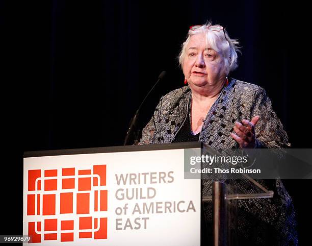 Liz McCann attends the 62 Annual Writers Guild Awards - Show at the Millennium Broadway Hotel on February 20, 2010 in New York City.