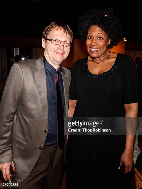 Executive director of the Writers Guild of America East, Lowell Peterson and tv personality Nancy Giles attend the 62 Annual Writers Guild Awards -...