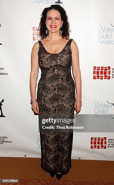 Susie Essman attends the 62 Annual Writers Guild Awards - Arrivals & Cocktail Party at the Millennium Broadway Hotel on February 20, 2010 in New York...