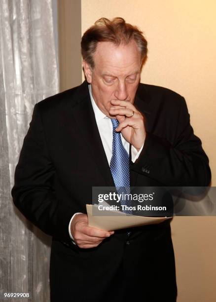 Writer Alan Zweibel attends the 62 Annual Writers Guild Awards - Arrivals & Cocktail Party at the Millennium Broadway Hotel on February 20, 2010 in...