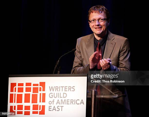 Executive director of the Writers Guild of America East, Lowell Peterson attends the 62 Annual Writers Guild Awards - Show at the Millennium Broadway...