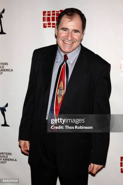 Actor Richard Kind attends the 62 Annual Writers Guild Awards - Arrivals & Cocktail Party at the Millennium Broadway Hotel on February 20, 2010 in...