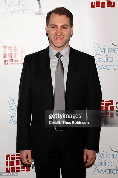 Writer Michael Stuhlbarg attends the 62 Annual Writers Guild Awards - Arrivals & Cocktail Party at the Millennium Broadway Hotel on February 20, 2010...