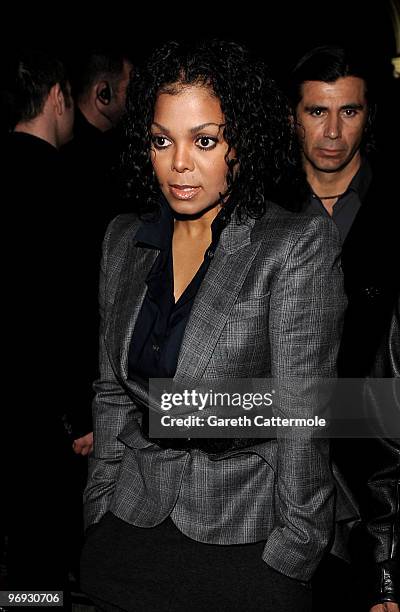 Janet Jackson attends the Vivienne Westwood Red Label fashion show during London Fashion Week on February 21, 2010 in London, England.