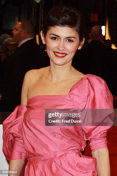 Audrey Tautou attends The Orange British Academy Film Awards 2010 at The Royal Opera House on February 21, 2010 in London, England.