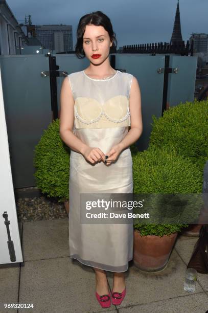 Billie JD Porter attends the launch of Mytheresa.com's magazine "The Album" at The London EDITION on June 7, 2018 in London, England.