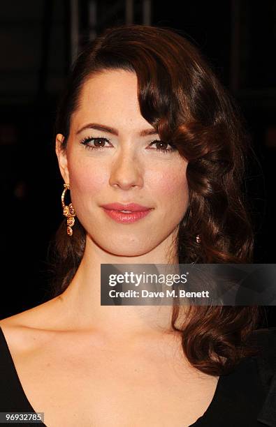 Rebecca Hall arrives at the Orange British Academy Film Awards 2010, at The Royal Opera House on February 21, 2010 in London, England.