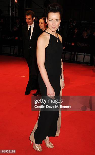 Olivia Williams arrives at the Orange British Academy Film Awards 2010, at The Royal Opera House on February 21, 2010 in London, England.