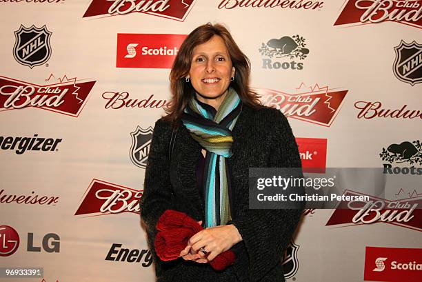 Former Olympic hockey player Cammi Granato attends the Club Bud NHL Party at the Commodore Ballroom on February 20, 2010 during the Olympic Winter...