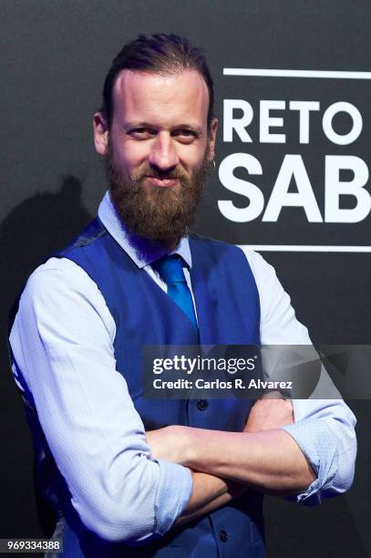 Edu Soto attends Pepsi Max summer campaign presentation at Studio Pradillo on June 7, 2018 in Madrid, Spain.