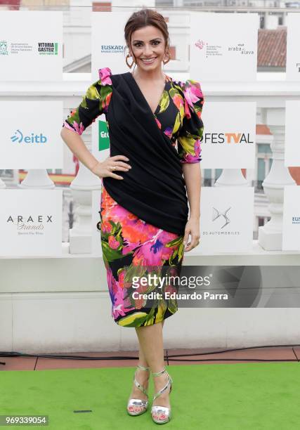 Ana del Rey attends the 'FesTVal' presentation at PuertaSol by Chicote on June 7, 2018 in Madrid, Spain.