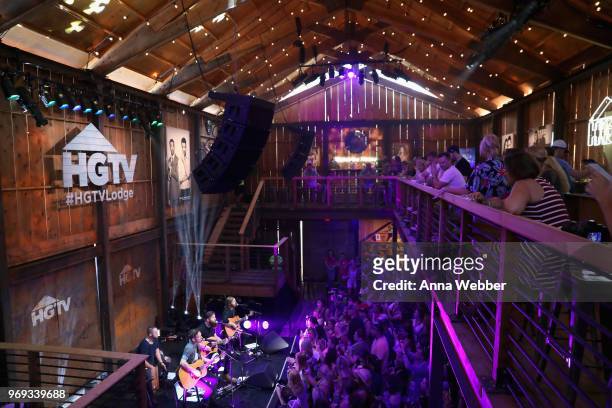 Recording artist Jordan Davis performs onstage in the HGTV Lodge at CMA Music Fest on June 7, 2018 in Nashville, Tennessee.